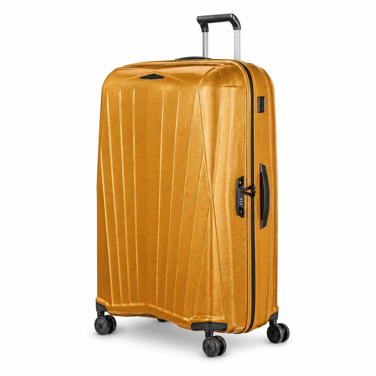 Samsonite Major-Lite Spinner 84cm מזוודה גדולה קלת משקל מזוודת Samsonite Major-Lite 84 ס״מ צבע צהוב קשיחה קלת משקל