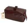 Italian Leather Toiletry Bag - תמונה נוספת 4