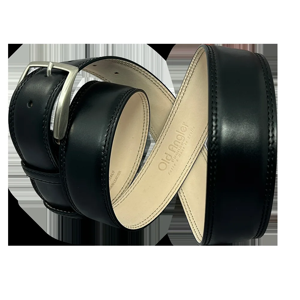 oa-x145984-4 חגורת עור רחבה לגבר עם תפר כפול - תמונה נוספת 4